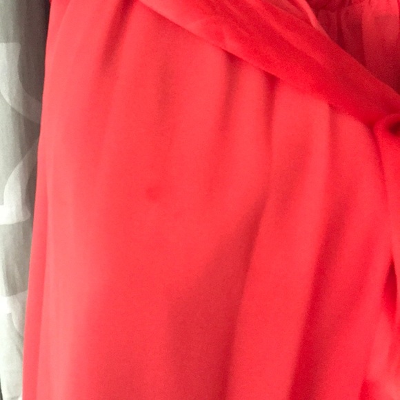 Orange Peach knee length dress - Picture 3 of 3